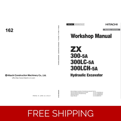HITACHI ZX300-5A, ZX300LC-5A, ZX300LCH-5A WORKSHOP MANUAL
